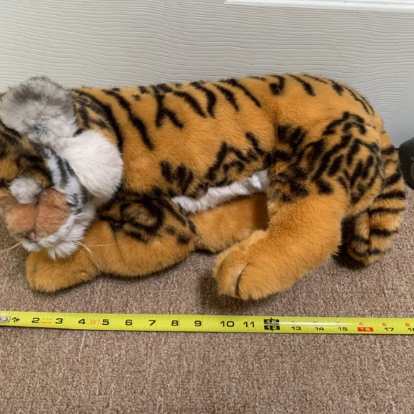 VTG 1988 Applause Avarti Sleeping Tiger Animal Plush Italy - Picture 9 of 13